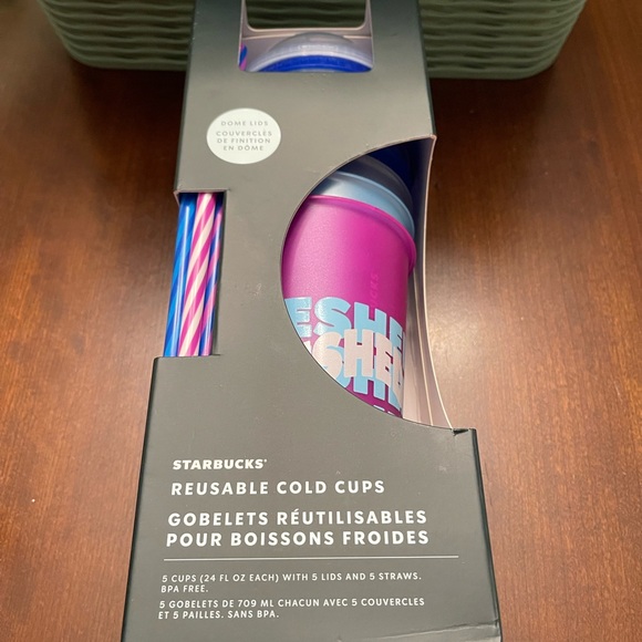 NWT Starbucks Reusable Cold Cups (Set of 5) - Picture 5 of 8